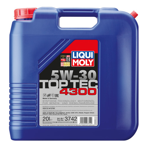 LIQUI MOLY OLEO TOP TEC 4300 5W30          20L